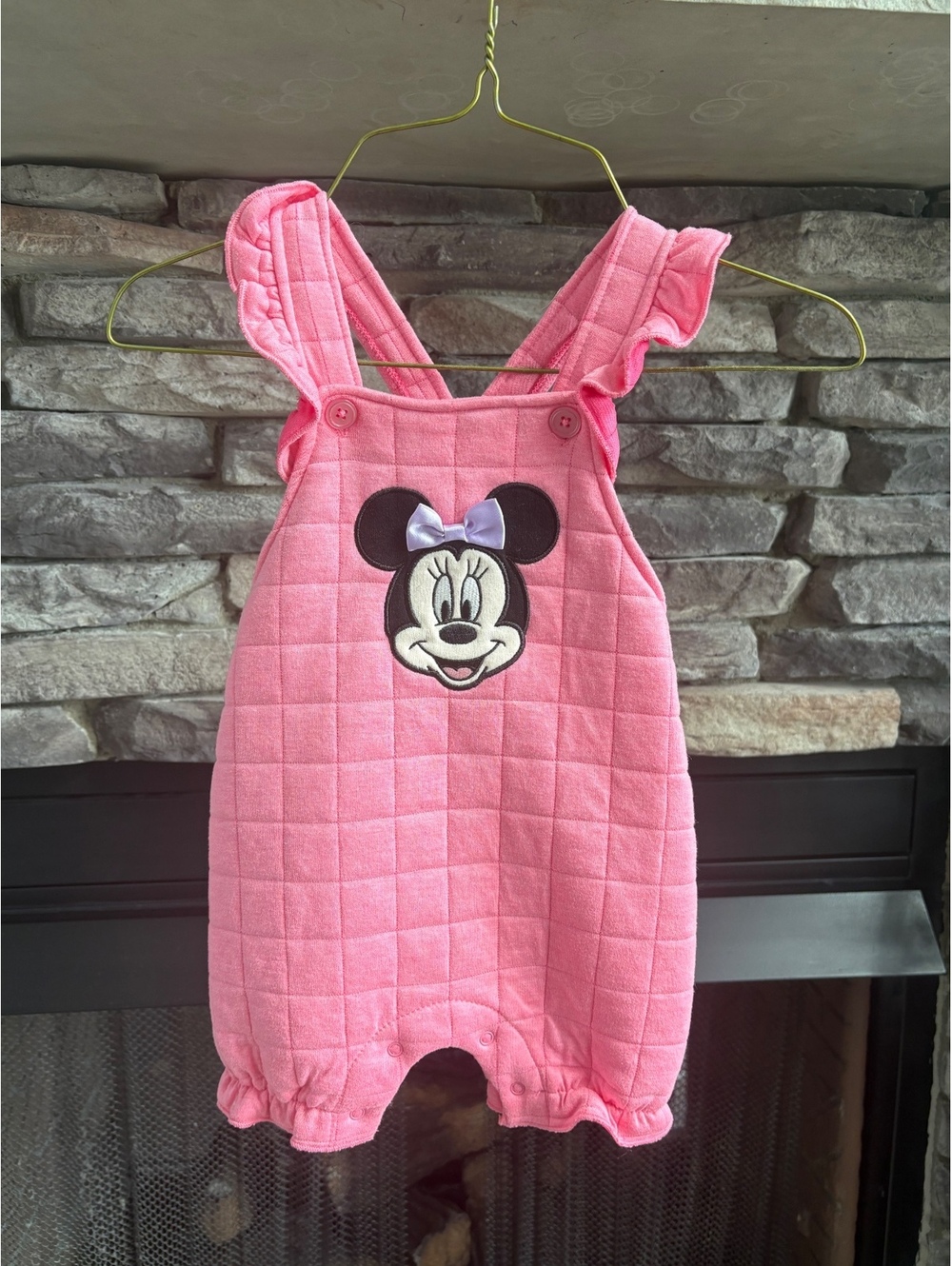 Disney Minnie Mouse Pink Baby Romper 18 months Overalls Girls Infant